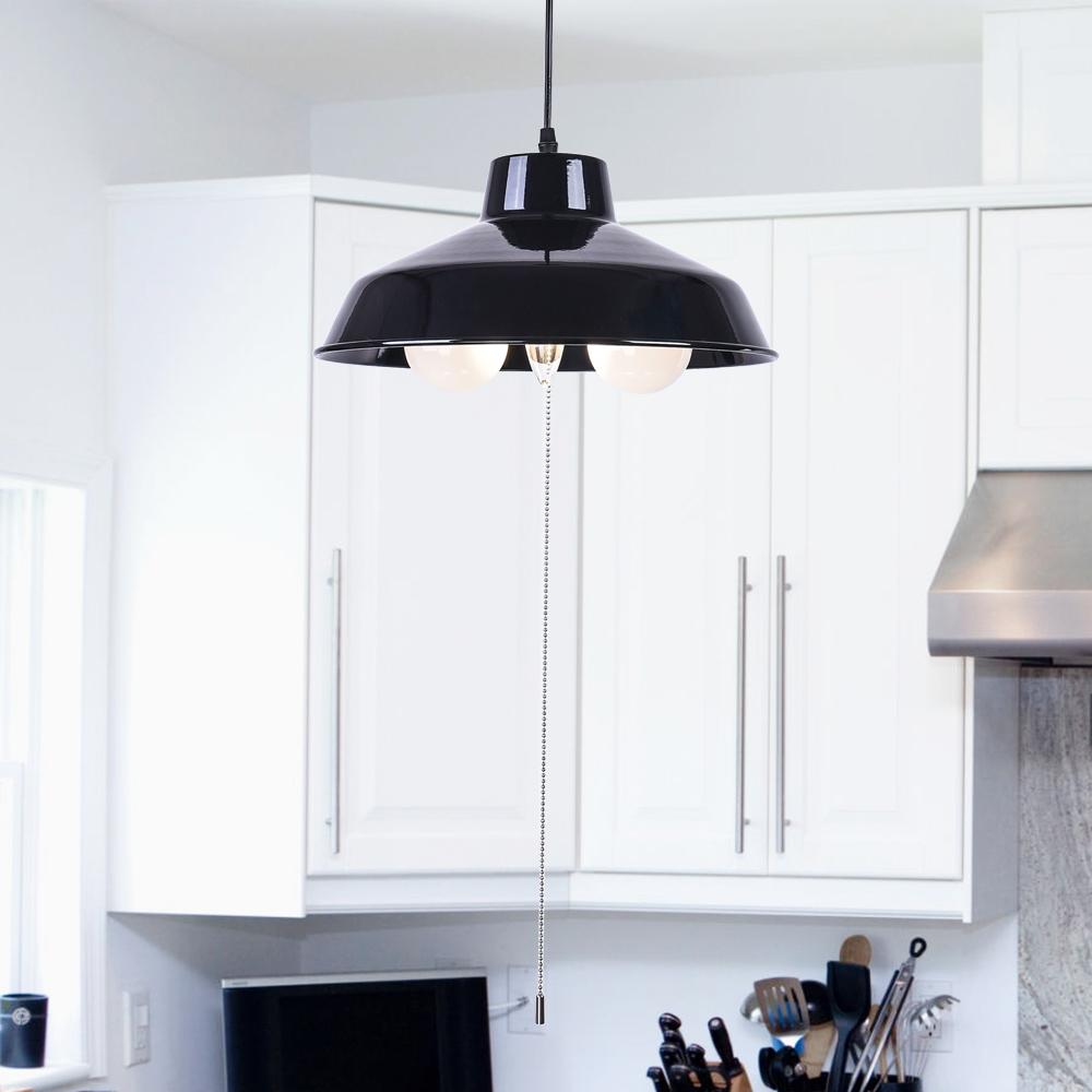 Modern 3-Light Dome Hanging Pendant Light