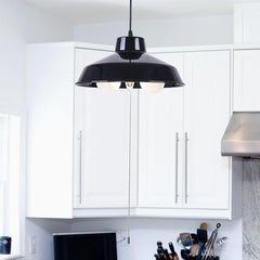 Modern 3-Light Dome Hanging Pendant Light