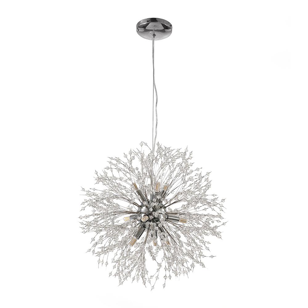 Modern 9-Light Sputnik Chandelier
