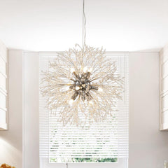 Modern 9-Light Sputnik Chandelier
