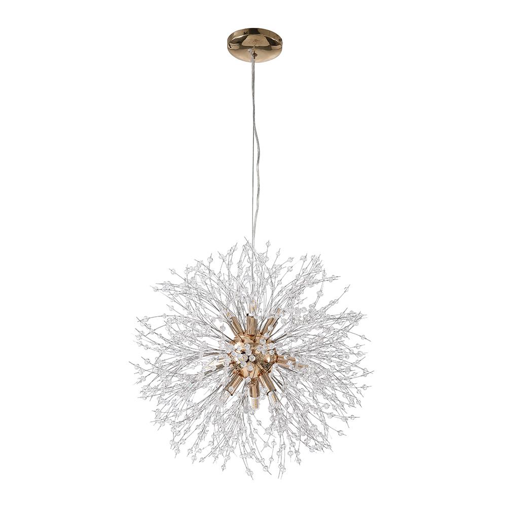 Modern 9-Light Sputnik Chandelier