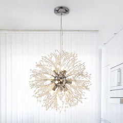 Modern 9-Light Sputnik Chandelier