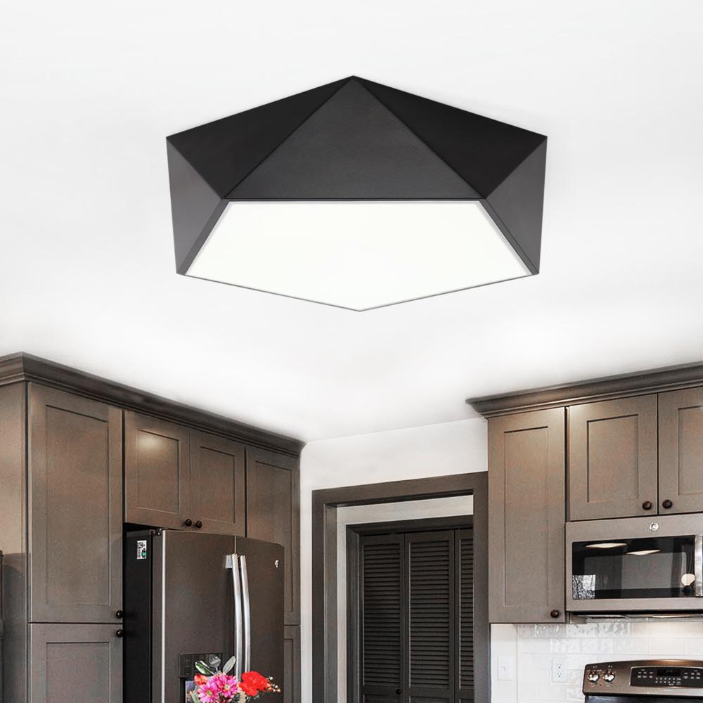 Modern Black LED Ceiling Light Fixture
