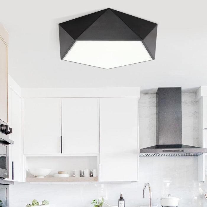 Modern Black LED Ceiling Light Fixture