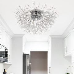 Modern Beaded Sputnik Flush Mount Ceiling Light