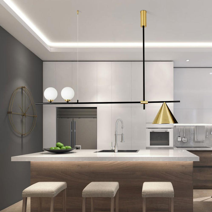 Modern 3-Light Chandelier for Kitchen Island
