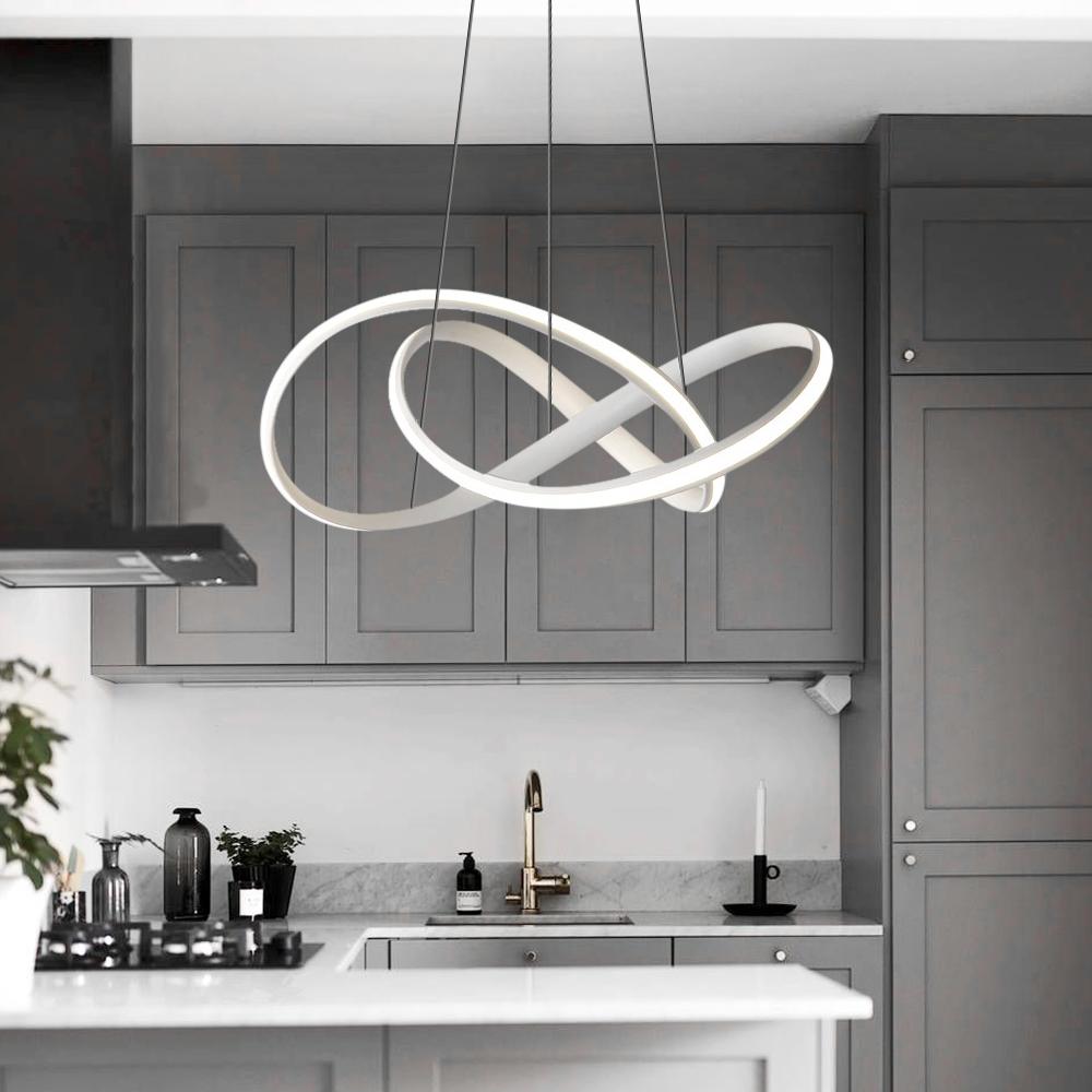 Modern Twisted Ribbon LED Chandelier Light