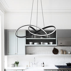 Modern Twisted Ribbon LED Chandelier Light