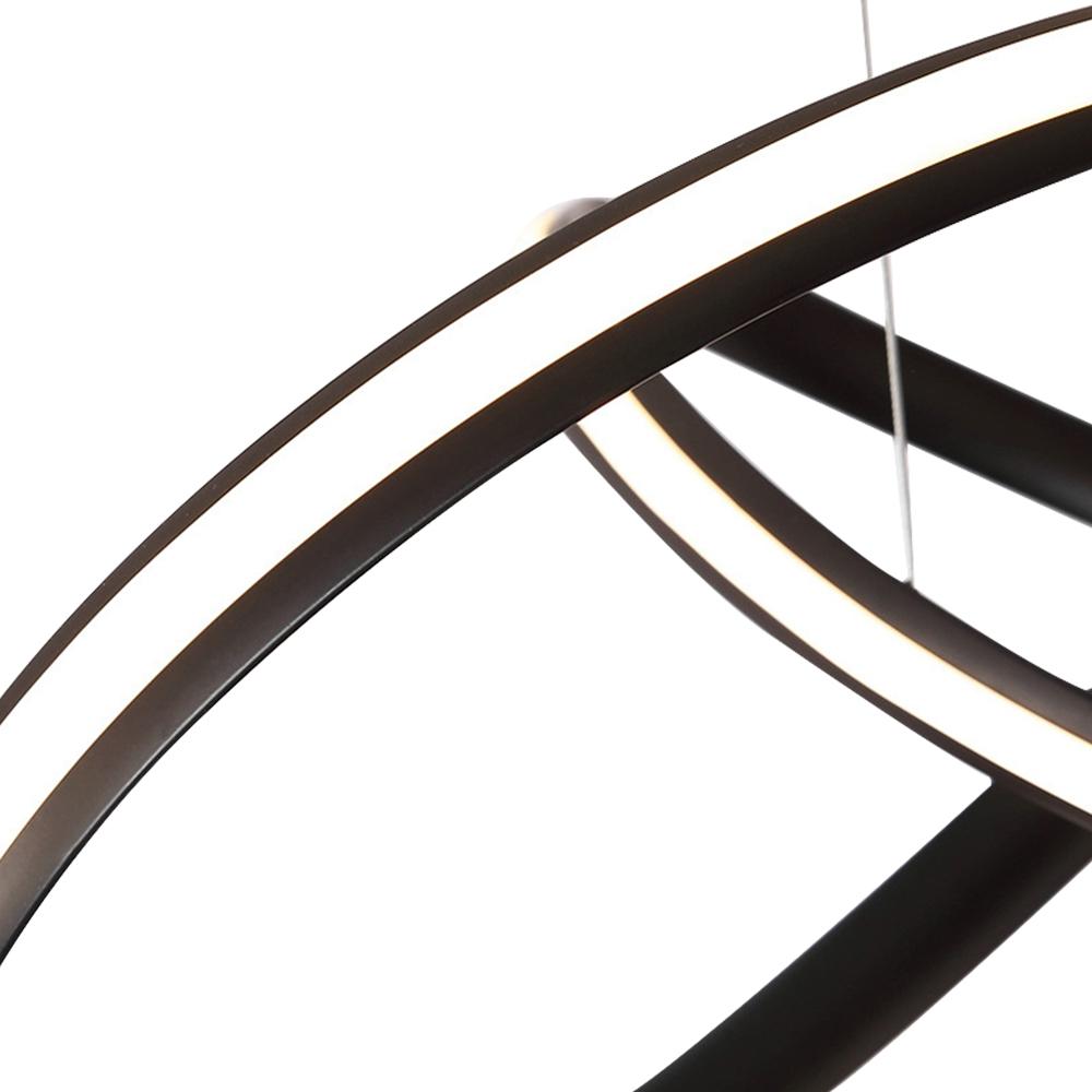 Modern Twisted Ribbon LED Chandelier Light