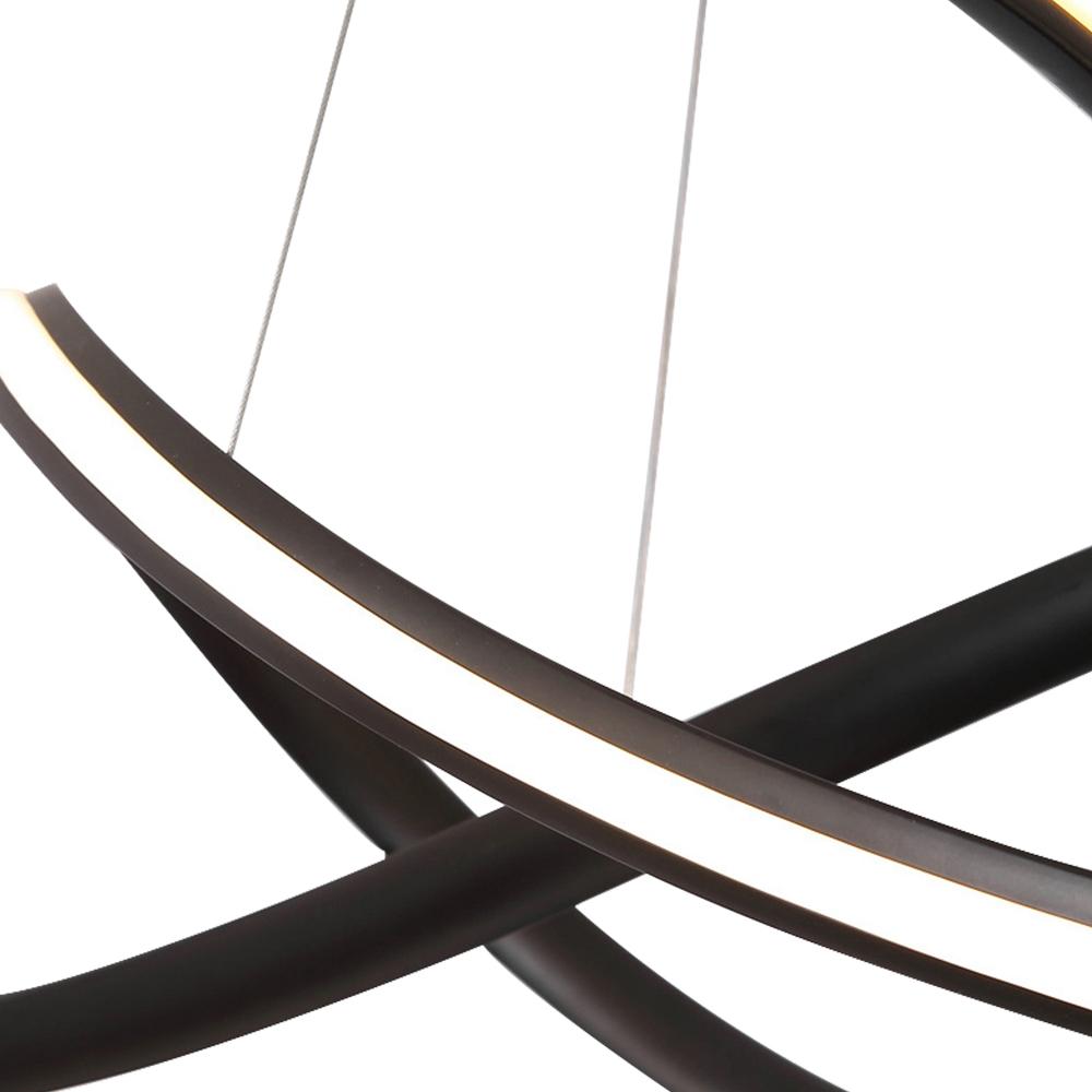 Modern Twisted Ribbon LED Chandelier Light