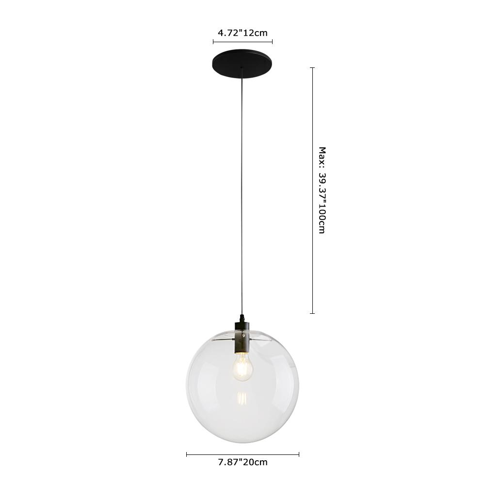 One-Light Glass Pendant Light