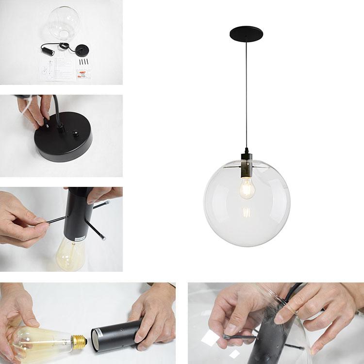 One-Light Glass Pendant Light