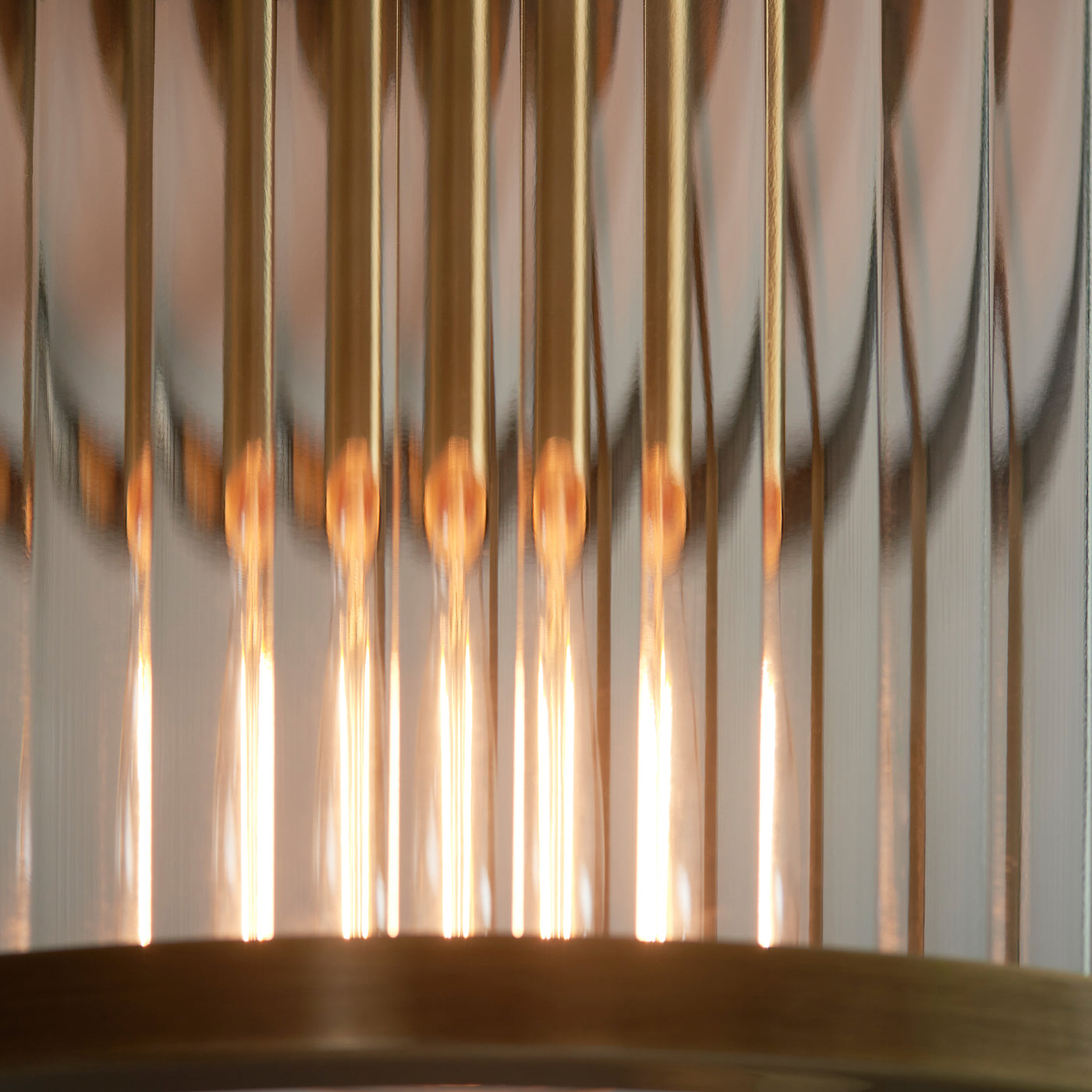 close up image of ribbed glass texture of ceiling light