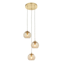 cut out image of dimpled champagne glass pendant lights