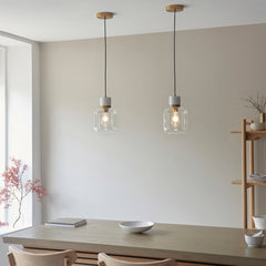 Caspian 1 pendant light Volokas marble
