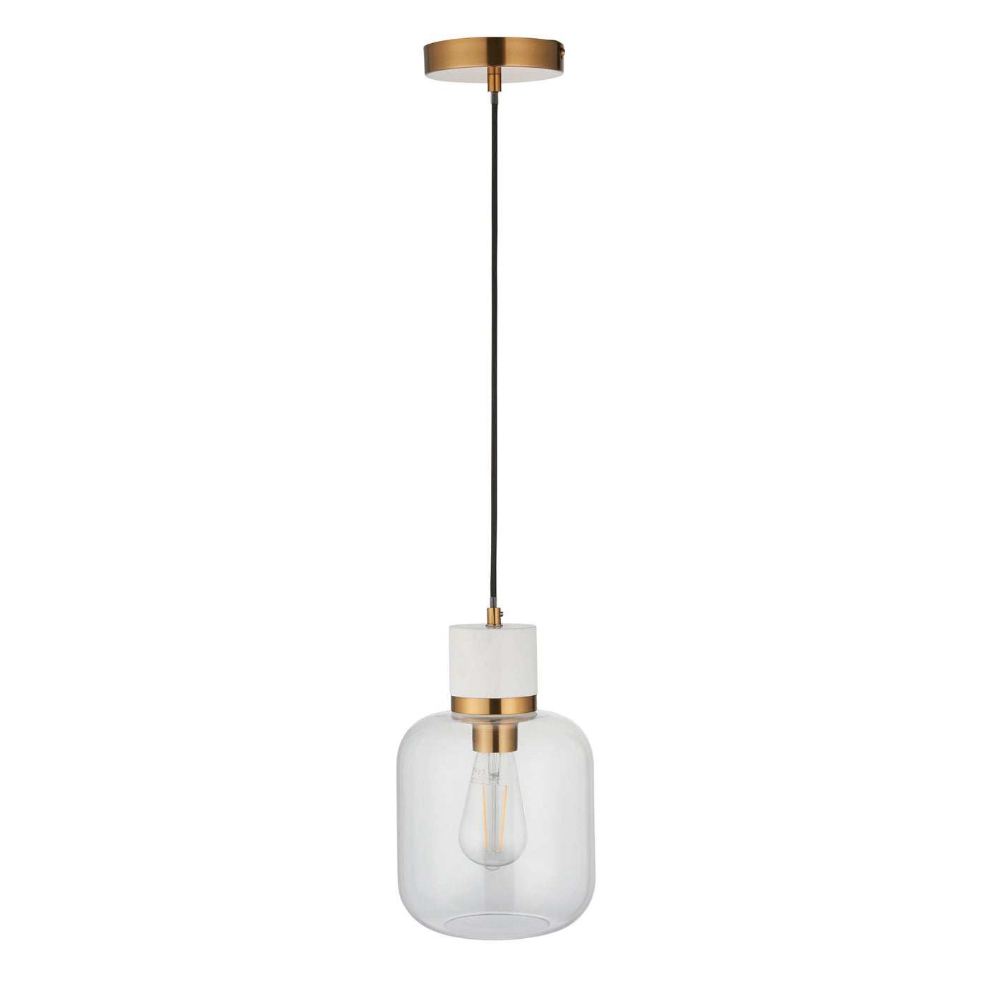 Caspian 1 pendant light Volokas marble
