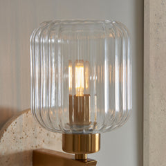 Caspian Ribbed Wall Light