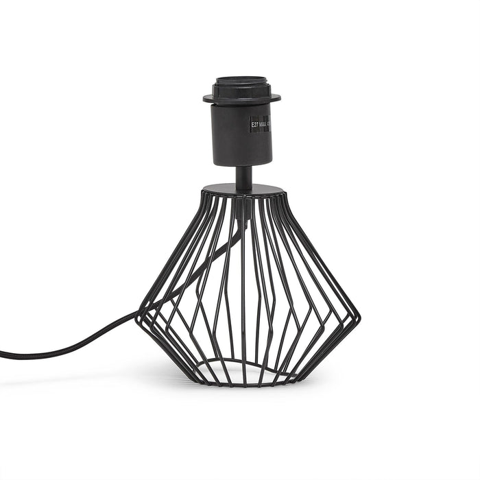 Litton 22cm Metal Table Lamp Base - Black