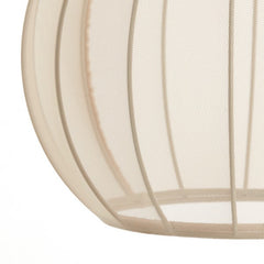 close up image of texture and colour of flower-bud style shade of lamp