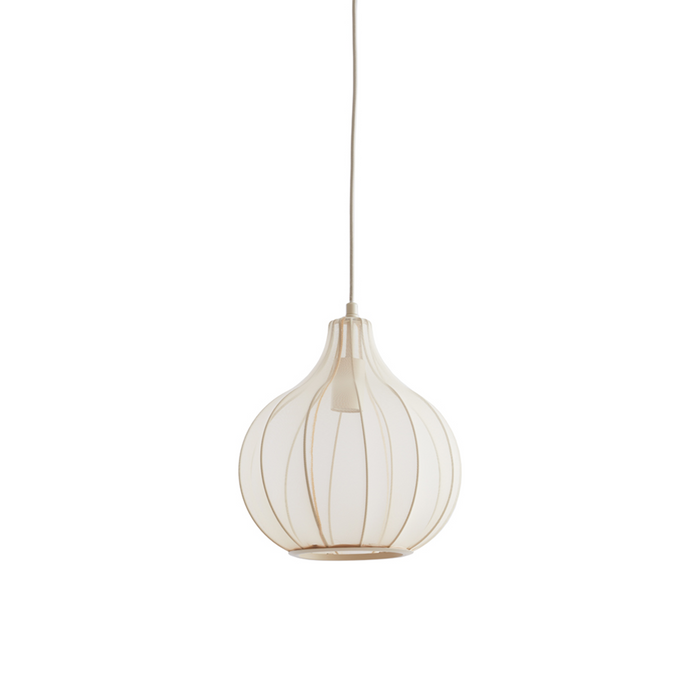 cut out of sheer flower inspired pendant light