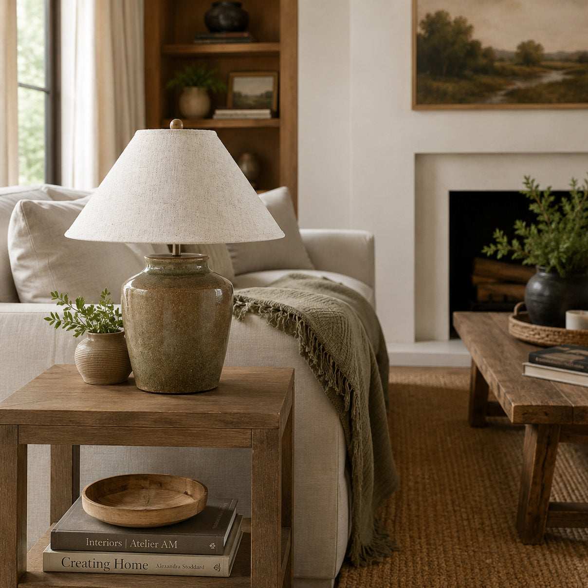 Minerva Table Lamp - Green