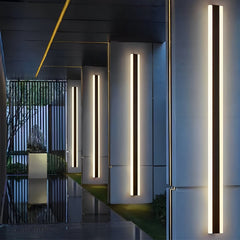 Minimalist Line Outdoor Waterproof LED Garden Wall Sconces