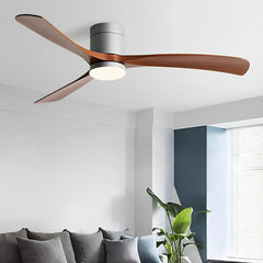 Modern Ceiling Fan with Light – Black and White, Minimalist Design for the Living Room or Bedroom