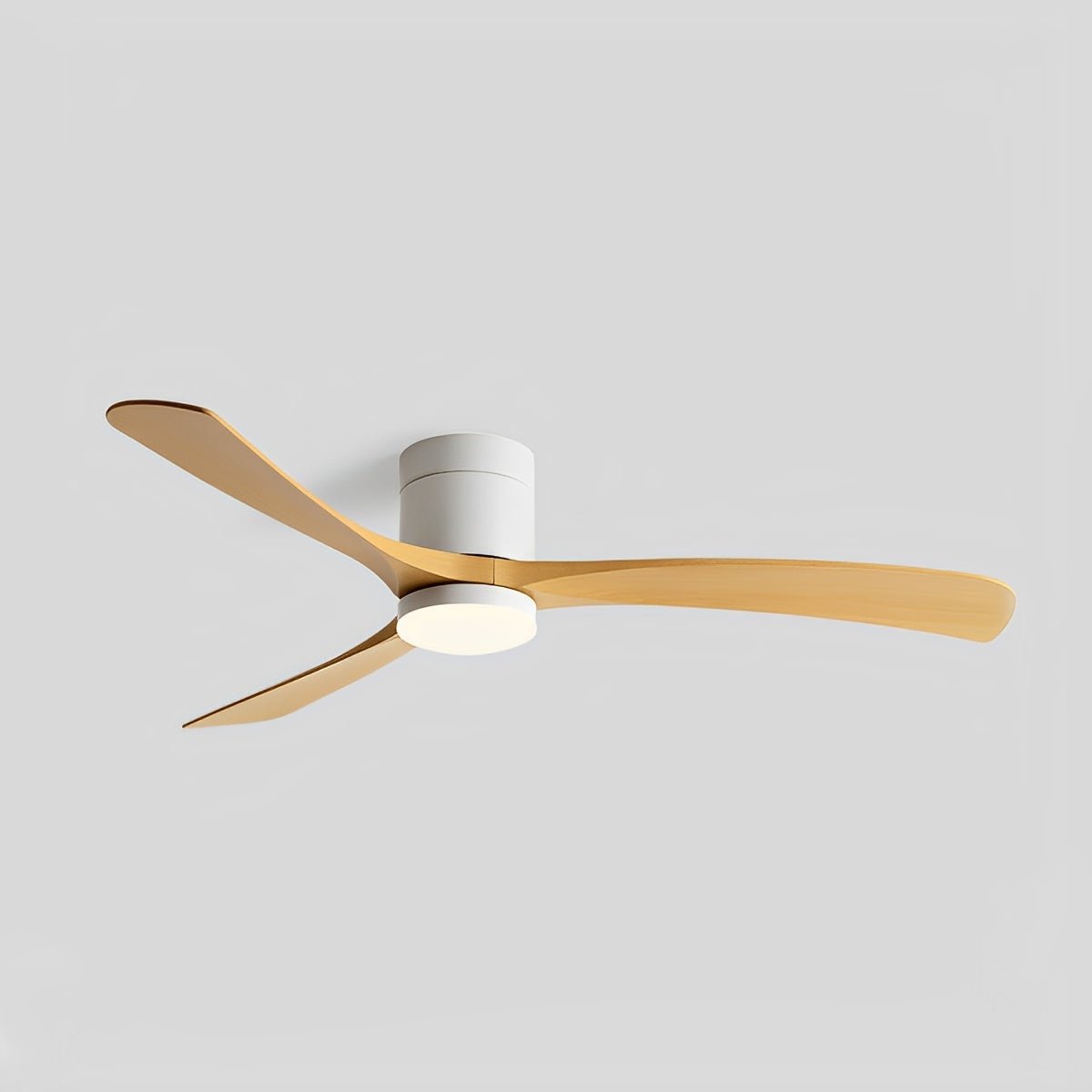 Modern Ceiling Fan with Light – Black and White, Minimalist Design for the Living Room or Bedroom