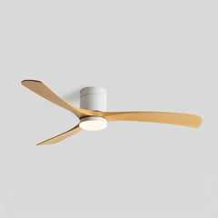 Modern Ceiling Fan with Light – Black and White, Minimalist Design for the Living Room or Bedroom