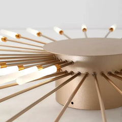 Wesley Flush-Mount Ceiling Light Fireworks, Black/Gold - Neutralighting