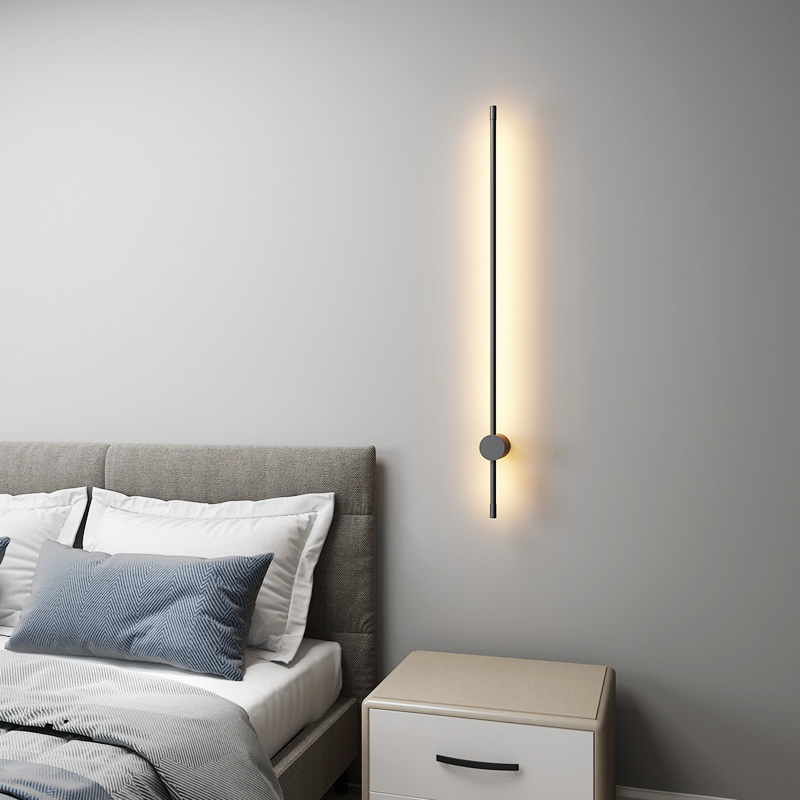 LED Wall Lamp – Sleek Design, White, for Modern or Scandinavian Interiors