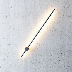 LED Wall Lamp – Sleek Design, White, for Modern or Scandinavian Interiors