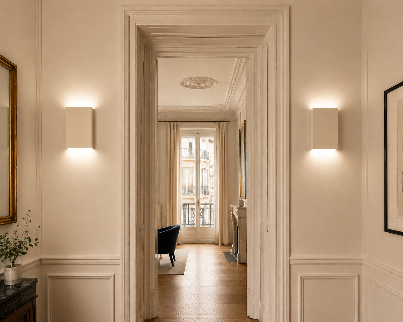 TR7226 SlimLine Linear Plaster Wall Light (Integrated Emergency Option)
