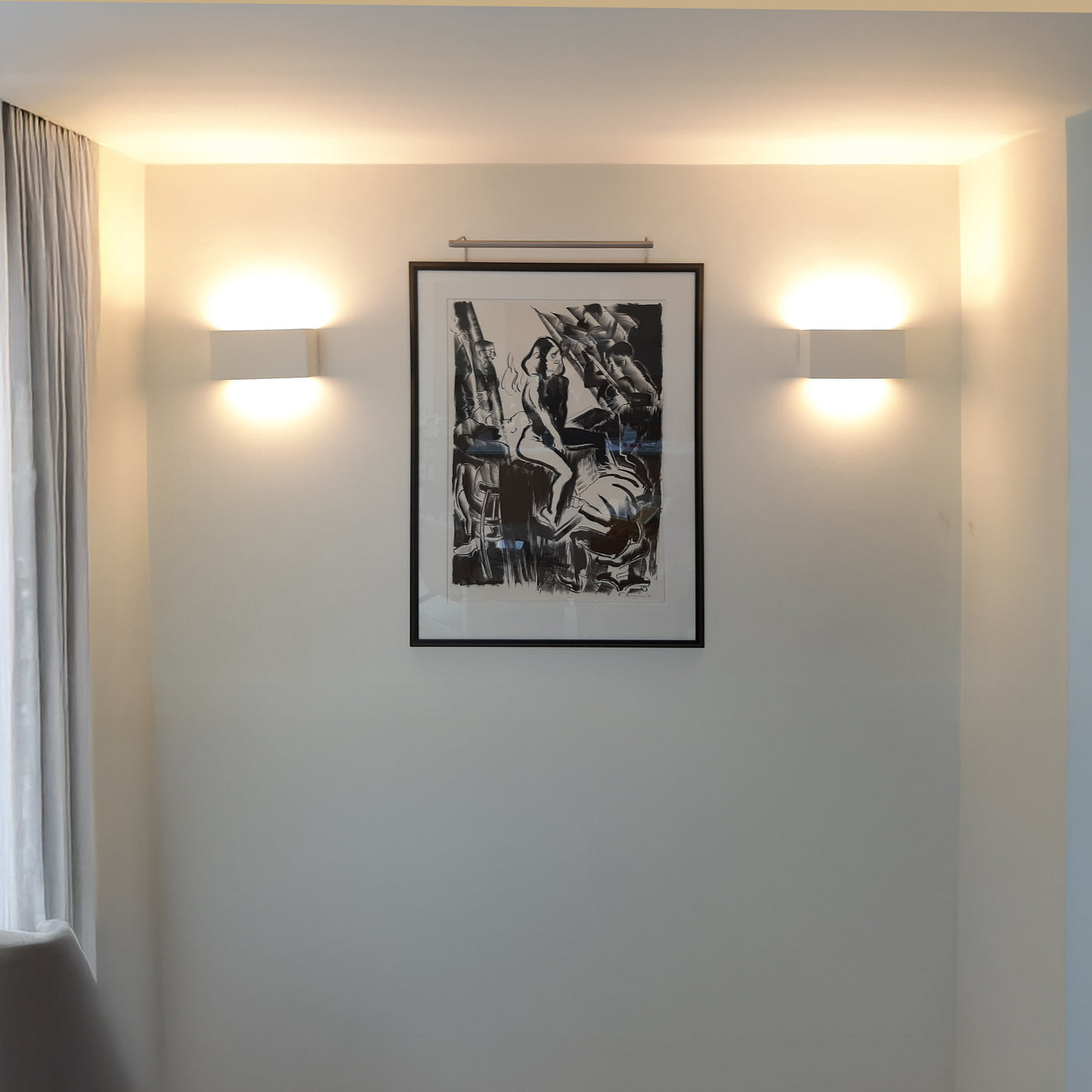 TR9281 SlimLine Linear Plaster Wall Light (Integrated Emergency Option)