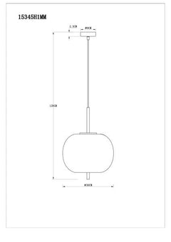 Smoky Gold Small Pendant Light with Smoked Glass Shade
