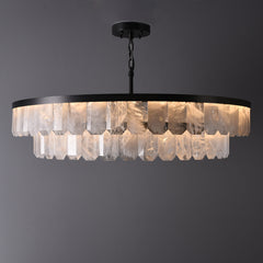 Rolande Double Rock Crystal Chandelier