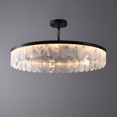 Rolande Rock Crystal Pendant 32.7"
