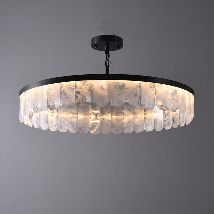 Rolande Rock Crystal Pendant 32.7"