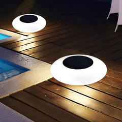 Round Colourful RGB LED Waterproof Solar Modern Outdoor Lights Pool Lights Water Floating Light Pond Lamp