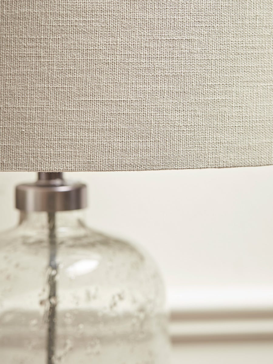 Aria Clear Glass Table Lamp - Small