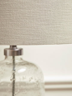 Aria Clear Glass Table Lamp - Small