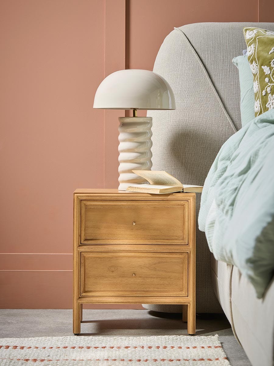Twisted Enamel Table Lamp
