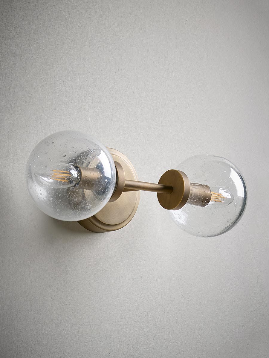 Double Globe Wall Light