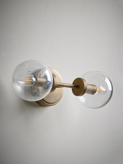 Double Globe Wall Light