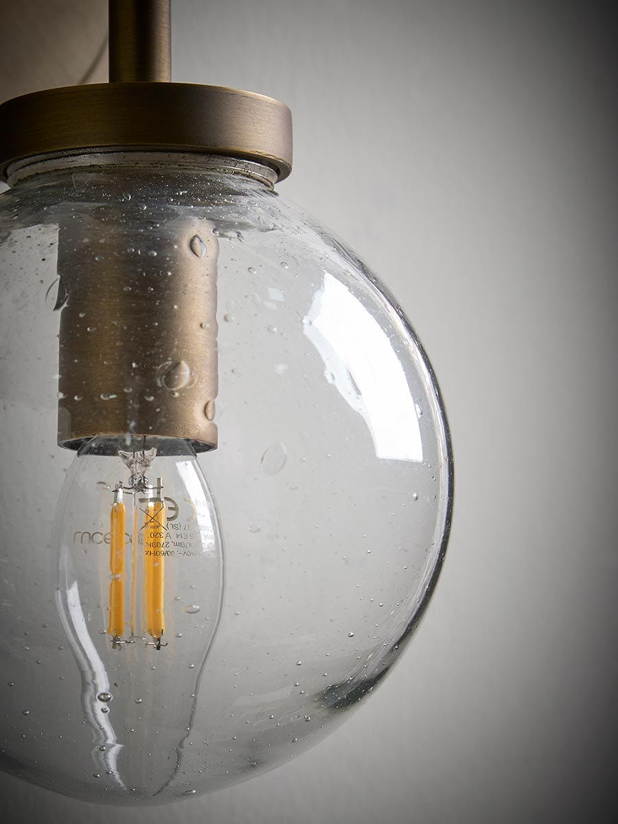 Double Globe Wall Light