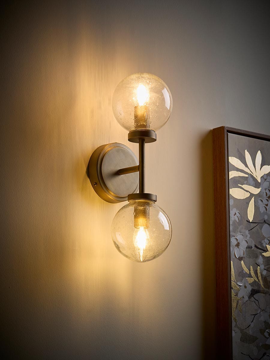 Double Globe Wall Light