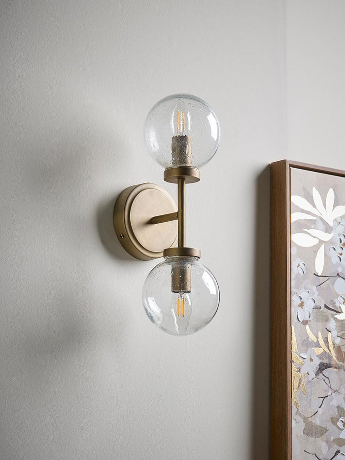 Double Globe Wall Light