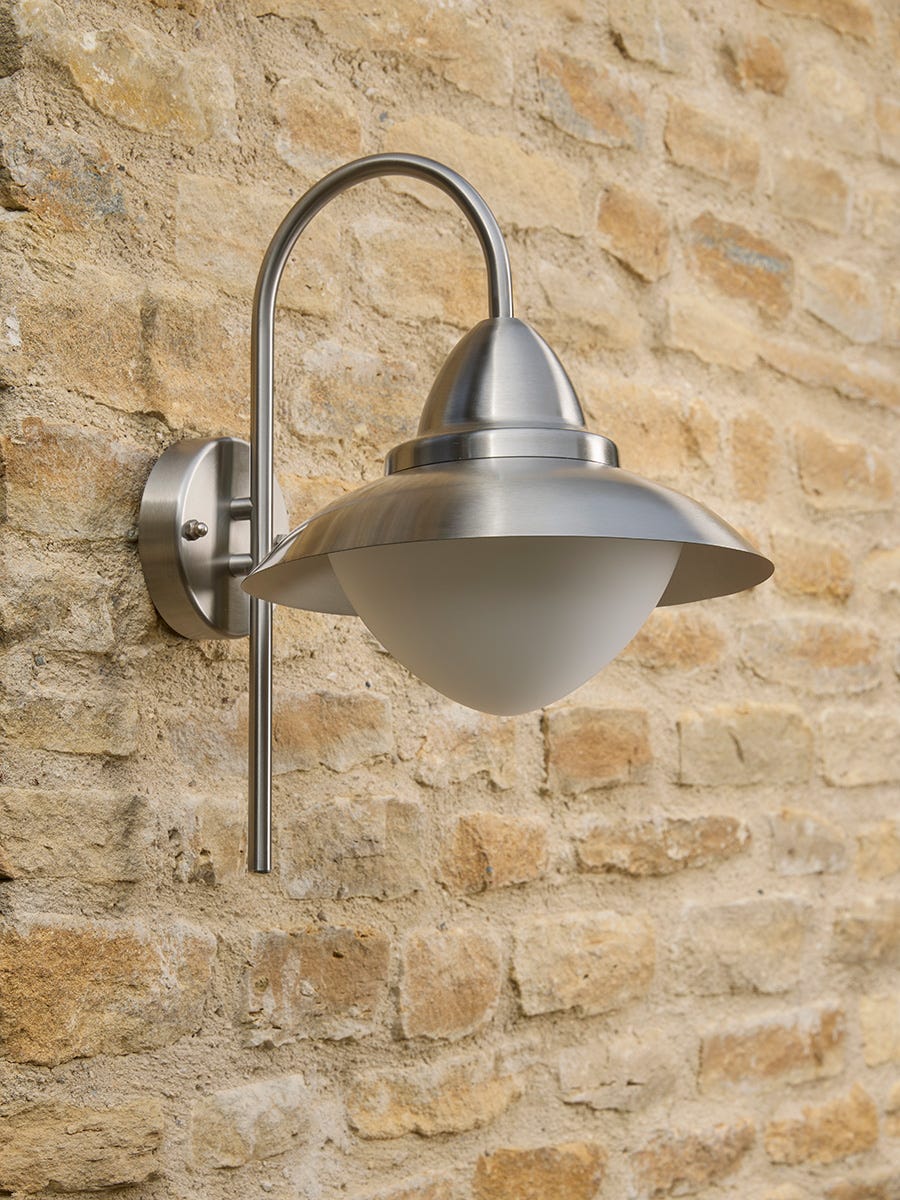 Metro Opal Dome Outdoor Wall Light
