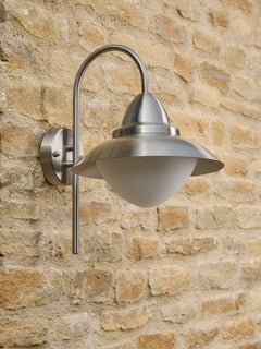 Metro Opal Dome Outdoor Wall Light