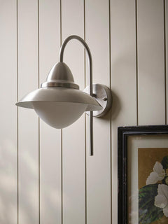 Metro Opal Dome Outdoor Wall Light